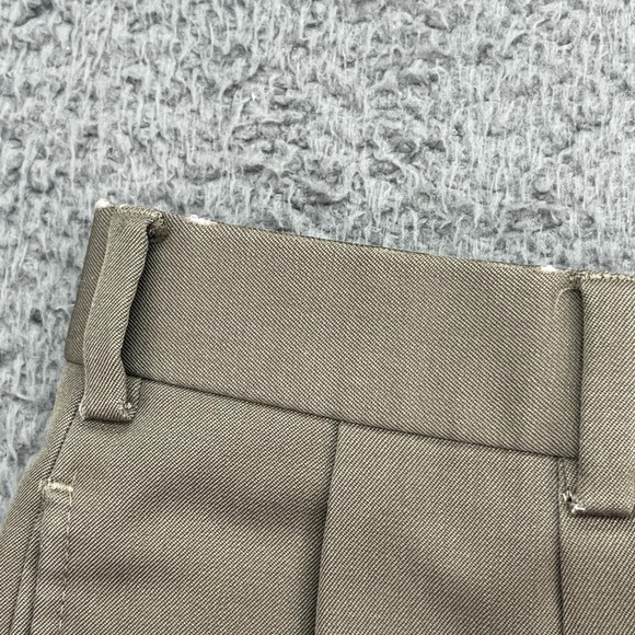Brooks Brothers 346‎ Madison Fit Pleated Wool Dress Pants Mens 36x32 Khaki - Picture 6 of 12